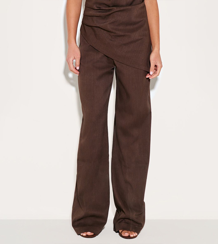 High Waist Wide Leg Trousers