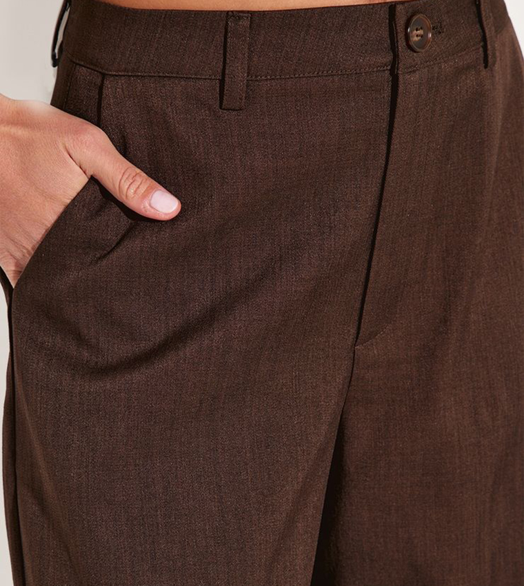 High Waist Wide Leg Trousers