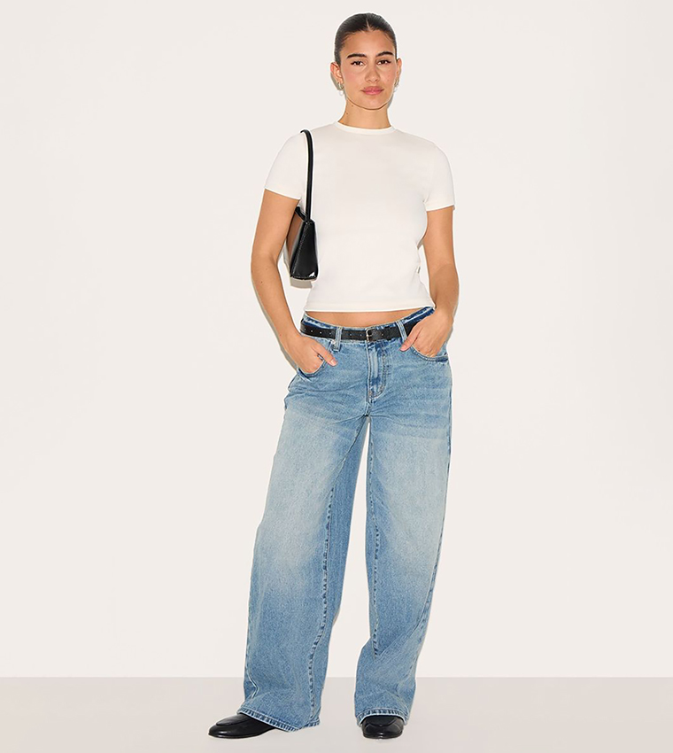 Premium Soft Touch Fitted Crop T-Shirt