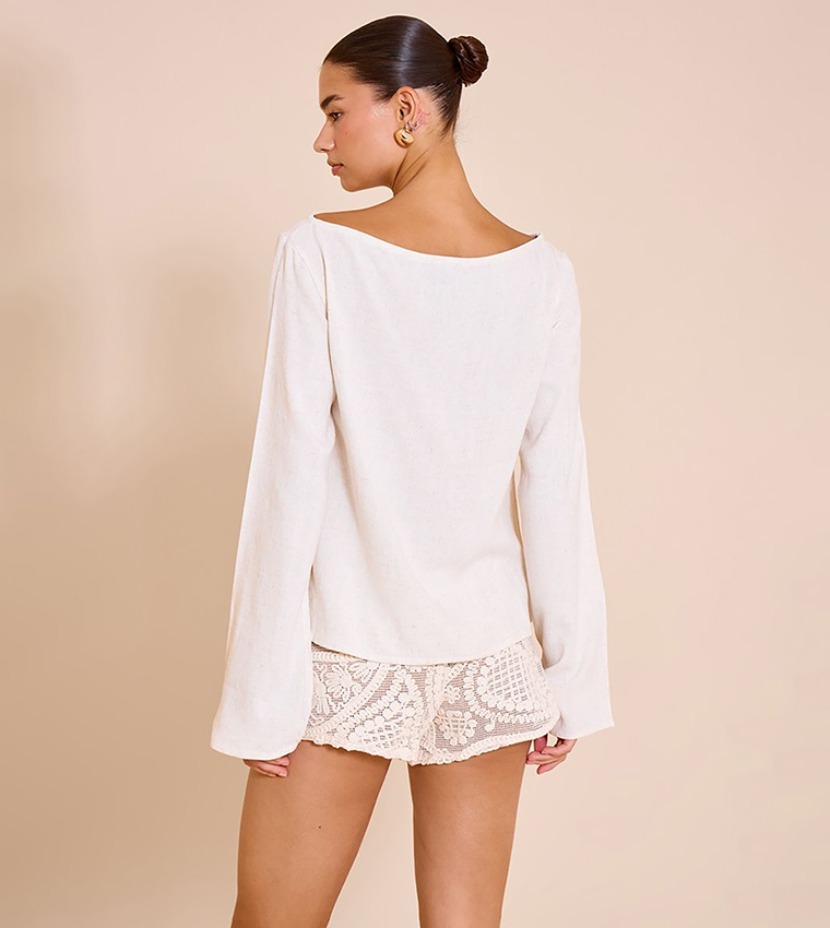 Lightweight Long Sleeves Oversized Top