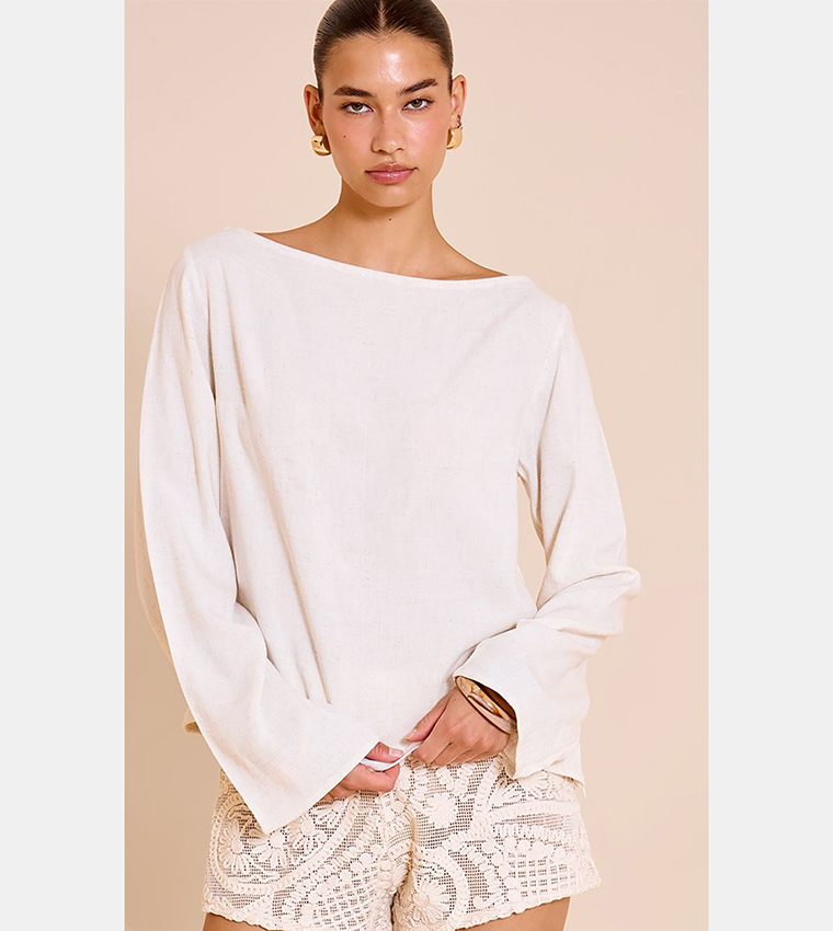 Lightweight Long Sleeves Oversized Top