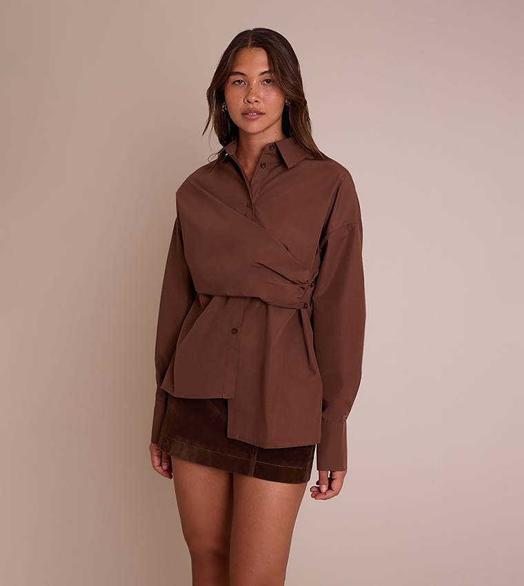 Asymmetric Drape Shirt