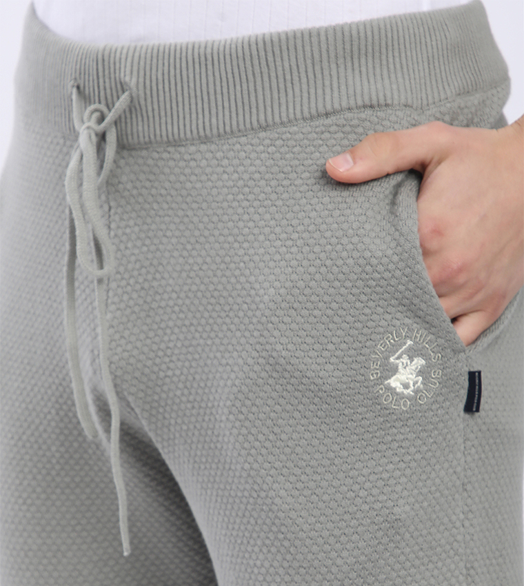 Textured Drawstring Waiist Joggers