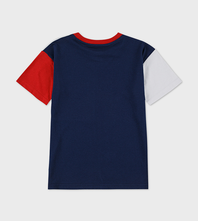 Color Block Crew Neck T-Shirt