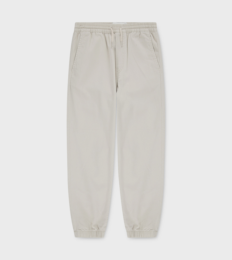 Solid Slim Fit Twill Joggers