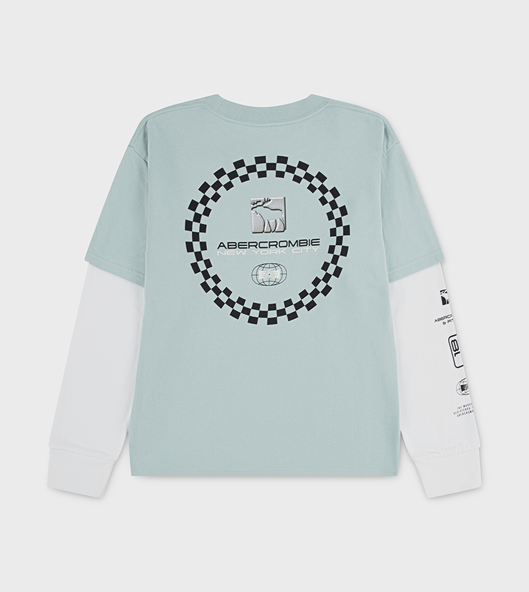 Printed Layered Sleeves T-Shirt