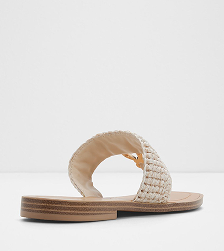 Aldo  Flat Sandals - Beige Flat Sandals