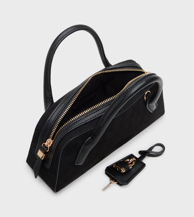 MARIEE Solid Zip Handheld Bag