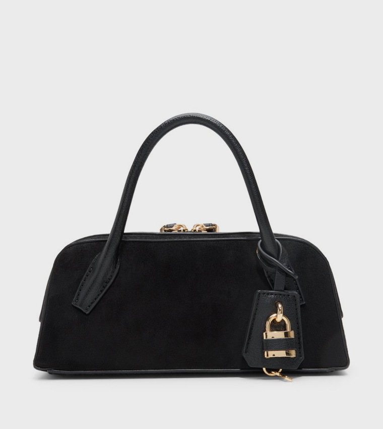 MARIEE Solid Zip Handheld Bag