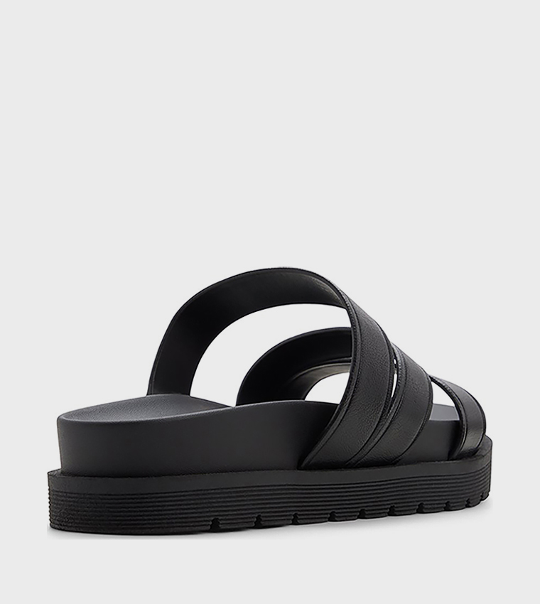 كول ات سبرنج  الصنادل المسطحة - أسود Flat Sandals