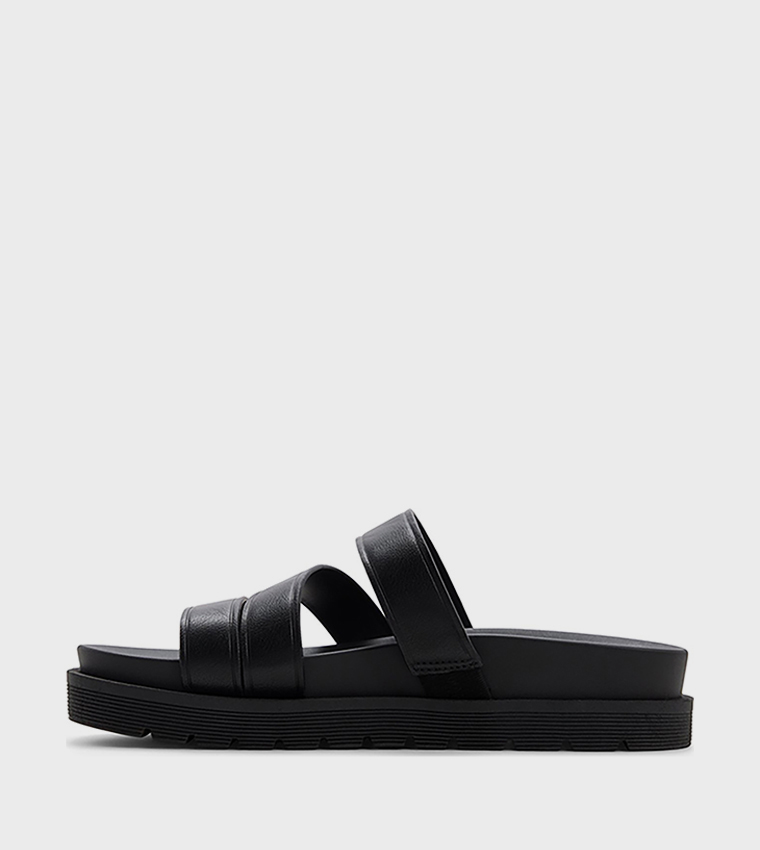 كول ات سبرنج  الصنادل المسطحة - أسود Flat Sandals