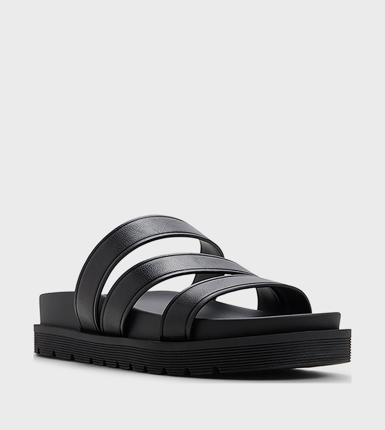 كول ات سبرنج  الصنادل المسطحة - أسود Flat Sandals