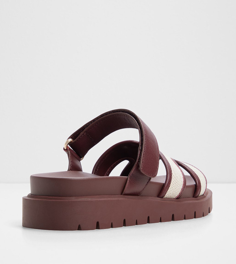 Aldo  Flat Sandals - Burgundy Flat Sandals
