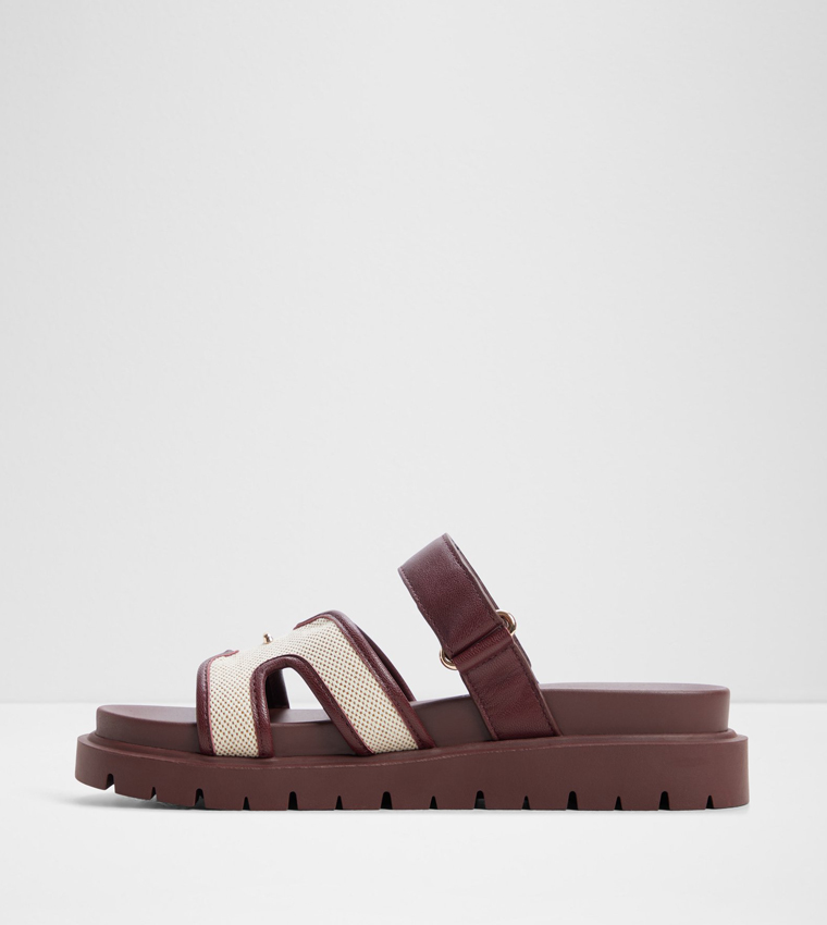 Aldo  Flat Sandals - Burgundy Flat Sandals