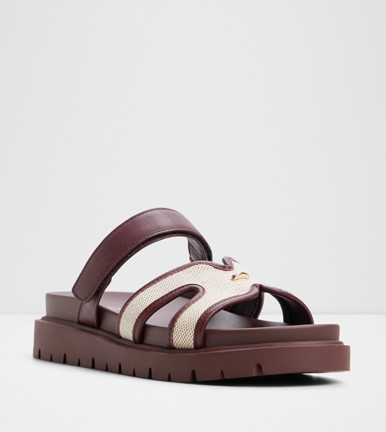 Aldo  Flat Sandals - Burgundy Flat Sandals
