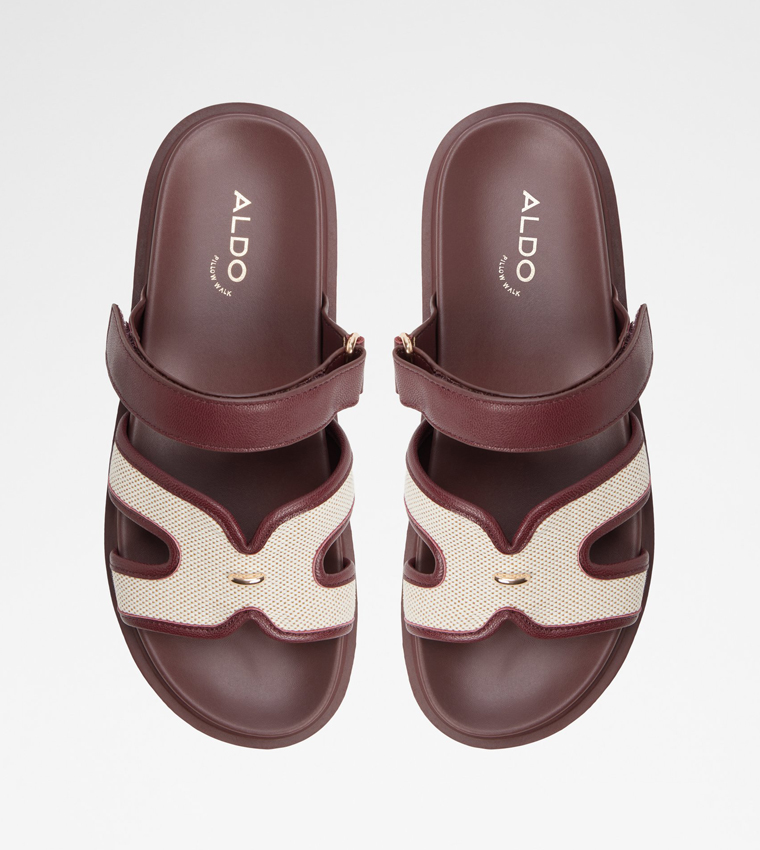 Aldo  Flat Sandals - Burgundy Flat Sandals