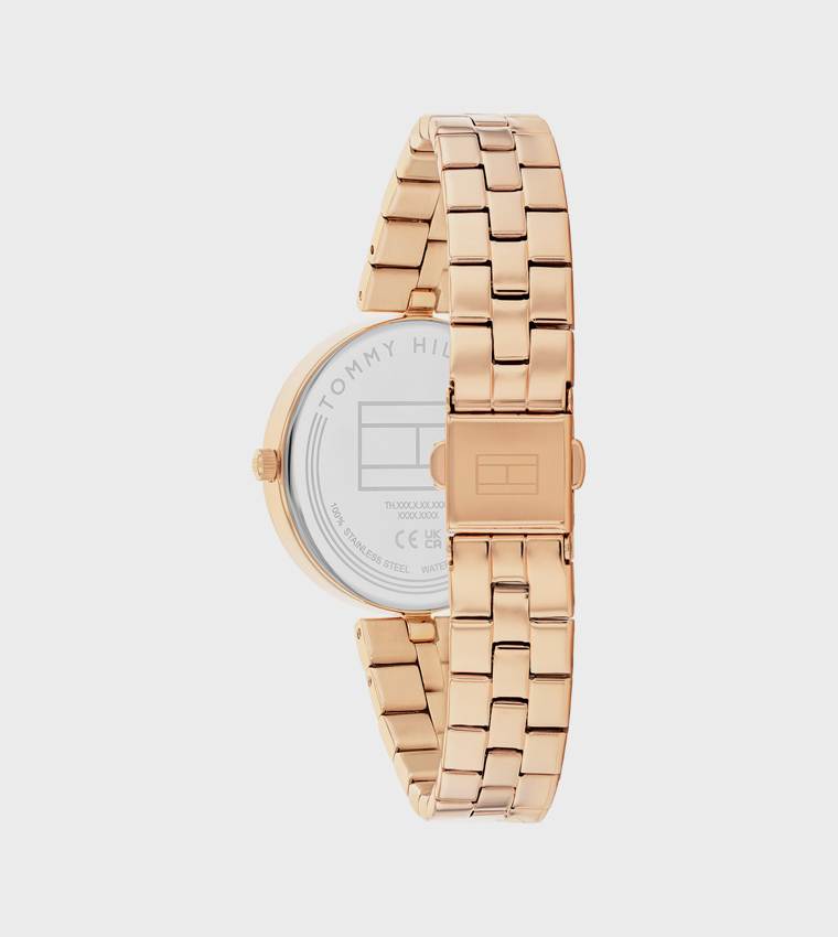 Blue Dial Steel Analog Watch