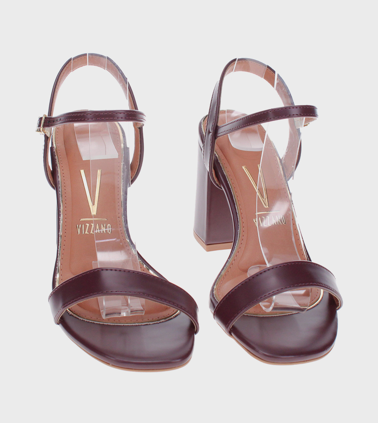 صندل كعب بلاتفورم بحزام الكاحل 