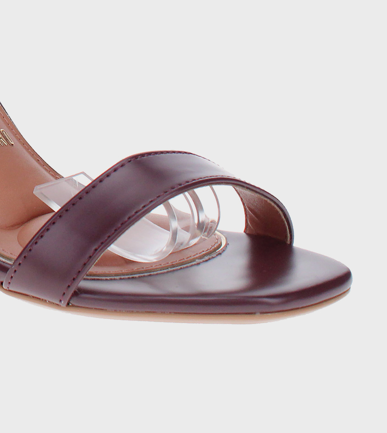 صندل كعب بلاتفورم بحزام الكاحل 