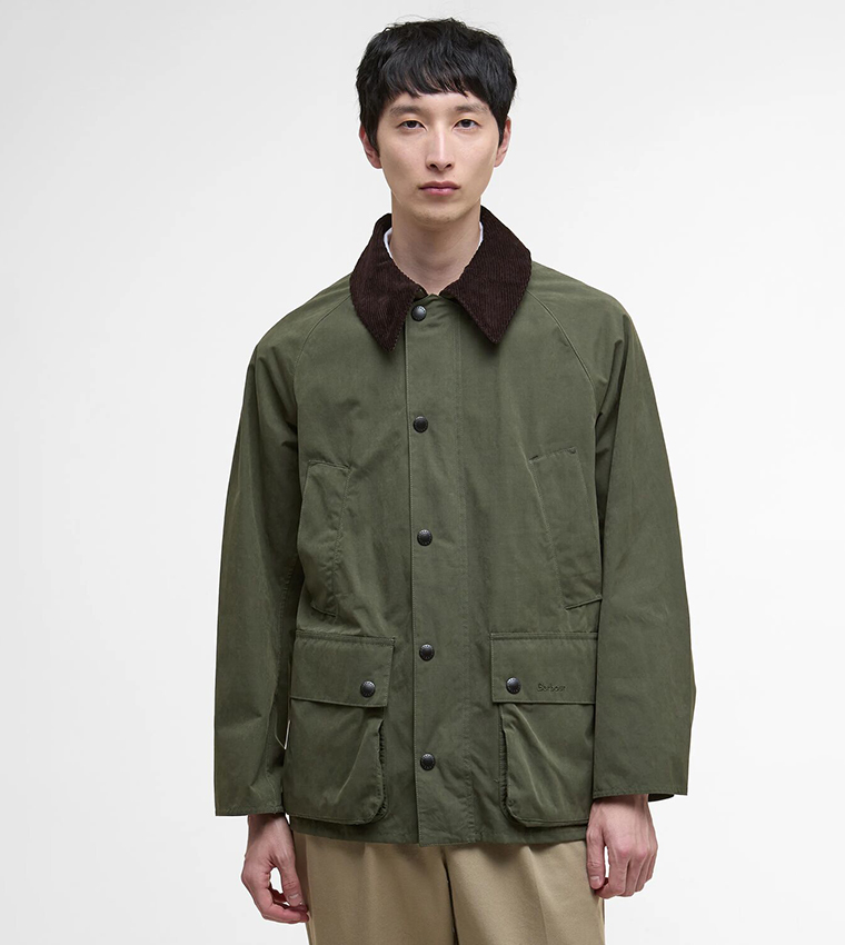 Solid Button Closure Casual Jacket
