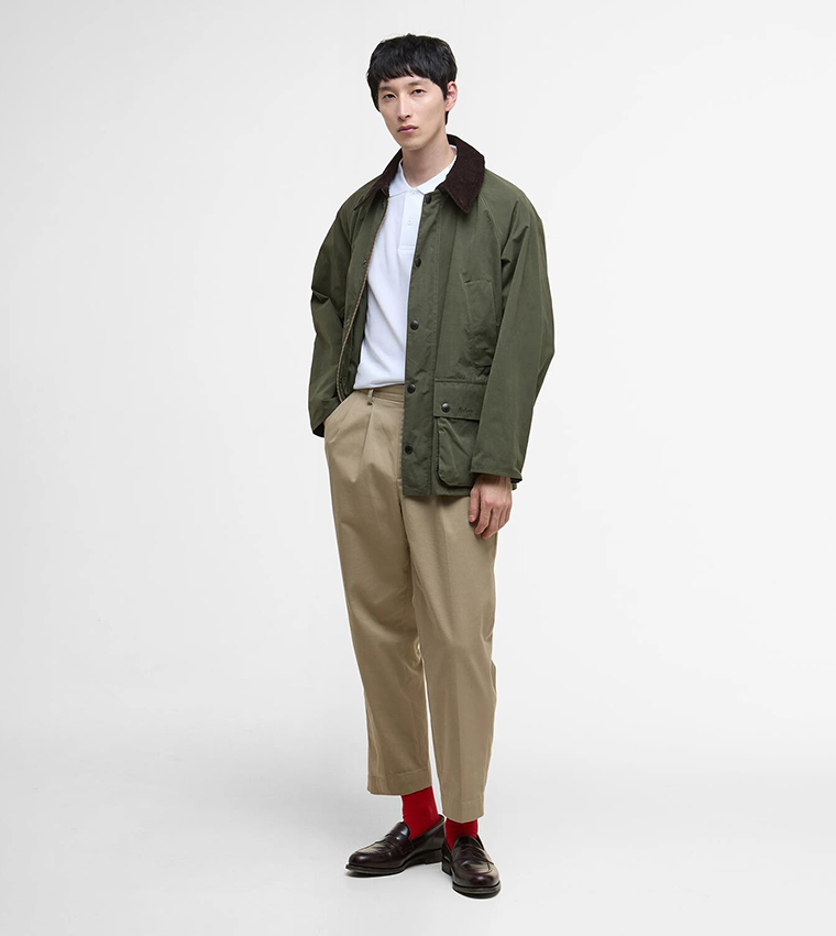 Solid Button Closure Casual Jacket