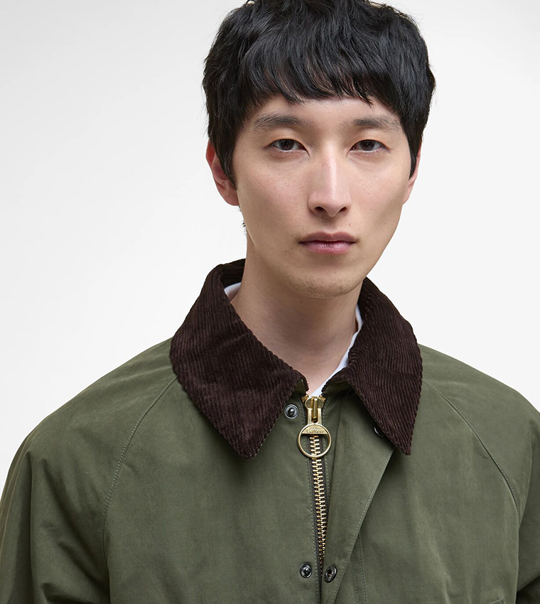 Solid Button Closure Casual Jacket