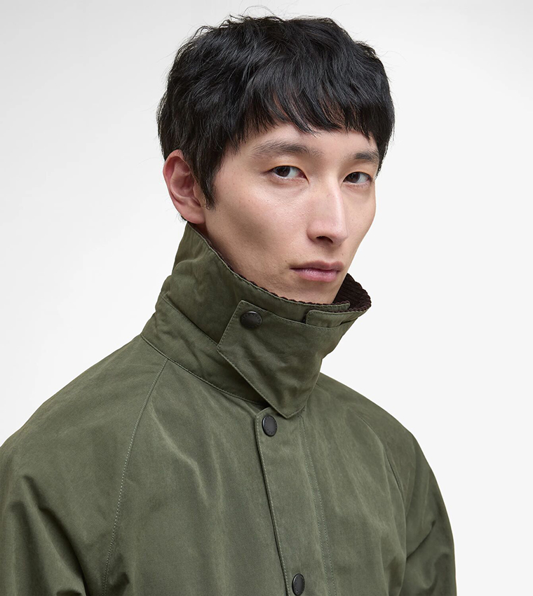 Solid Button Closure Casual Jacket