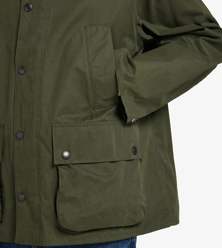 Solid Button Closure Casual Jacket