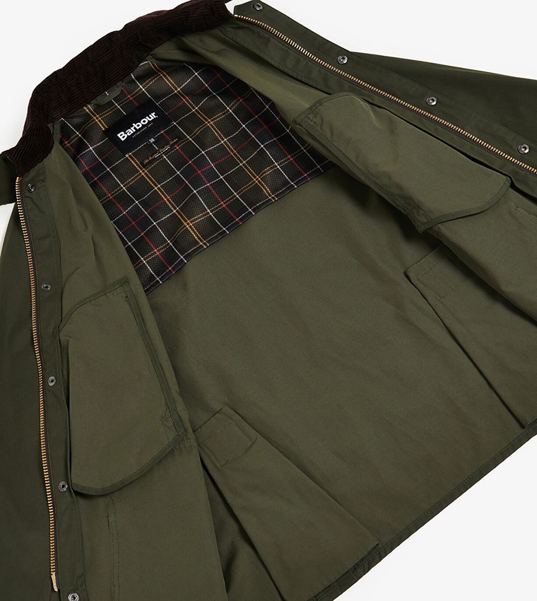 Solid Button Closure Casual Jacket