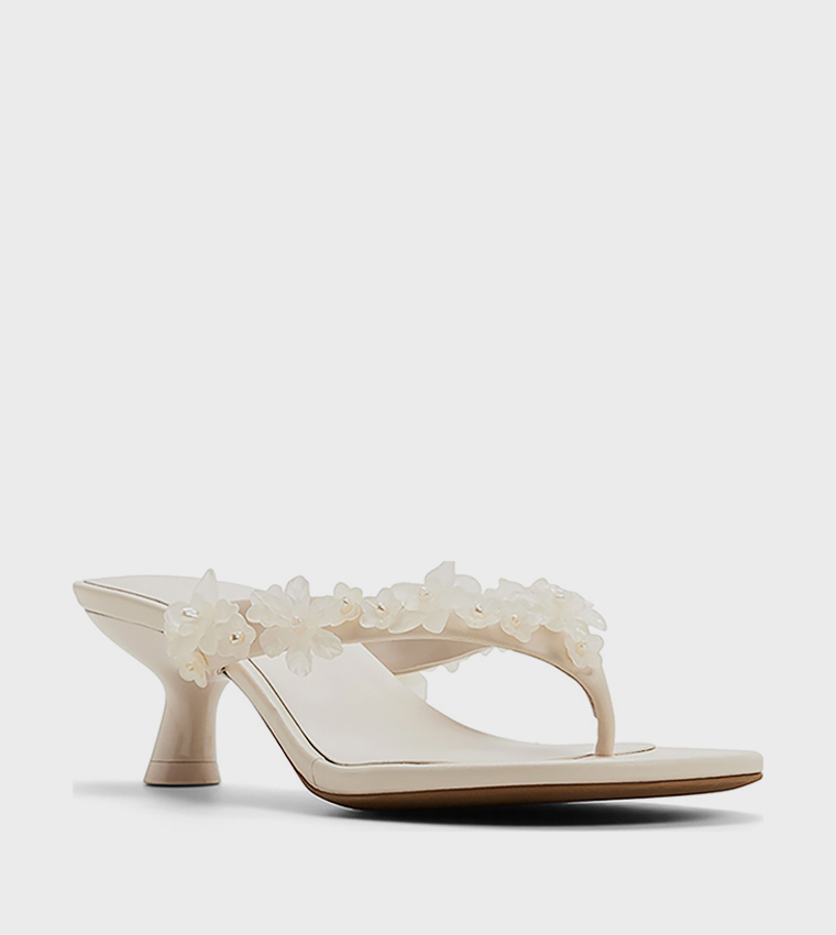 MEADOWW Thong-Strap Heel Sandals