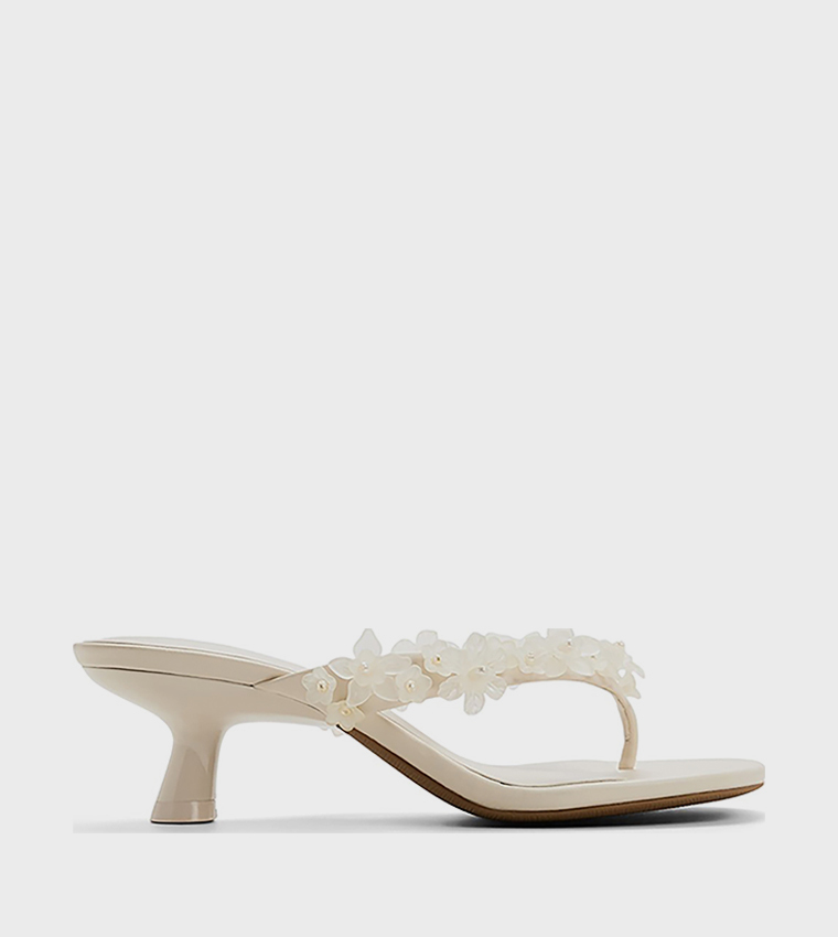 MEADOWW Thong-Strap Heel Sandals