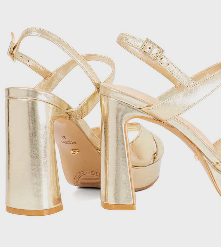 MESSER Open Toe Block Heel Sandals