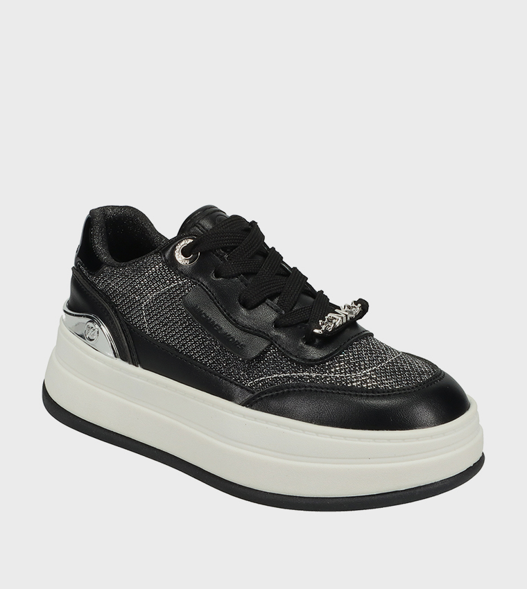 HAYES Monogram Platform Sneakers