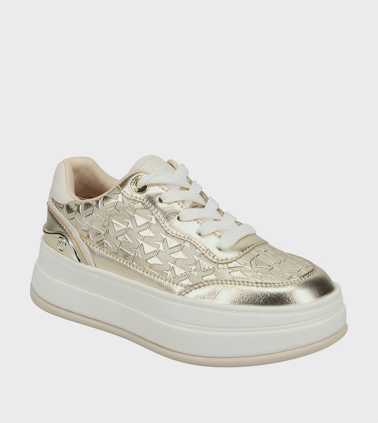 HAYES Monogram Platform Sneakers