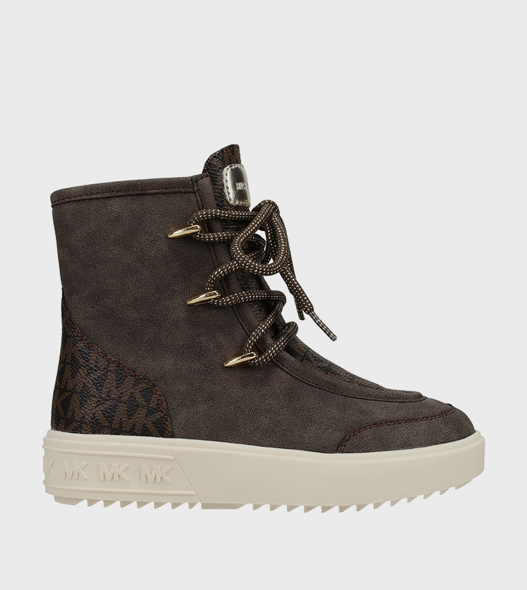 EMMET Monogram Lace-Up Boots