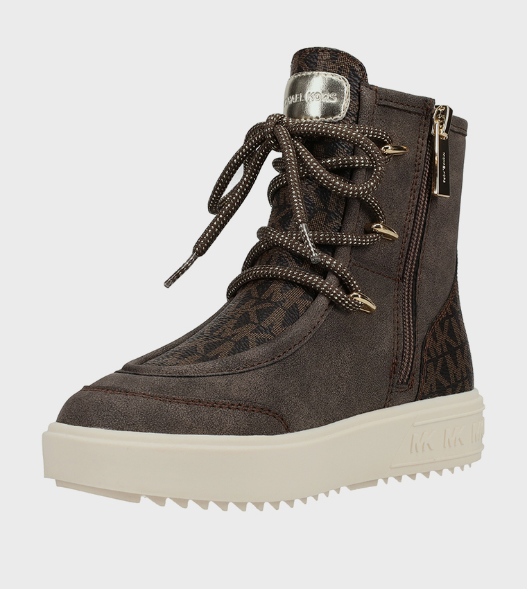 EMMET Monogram Lace-Up Boots