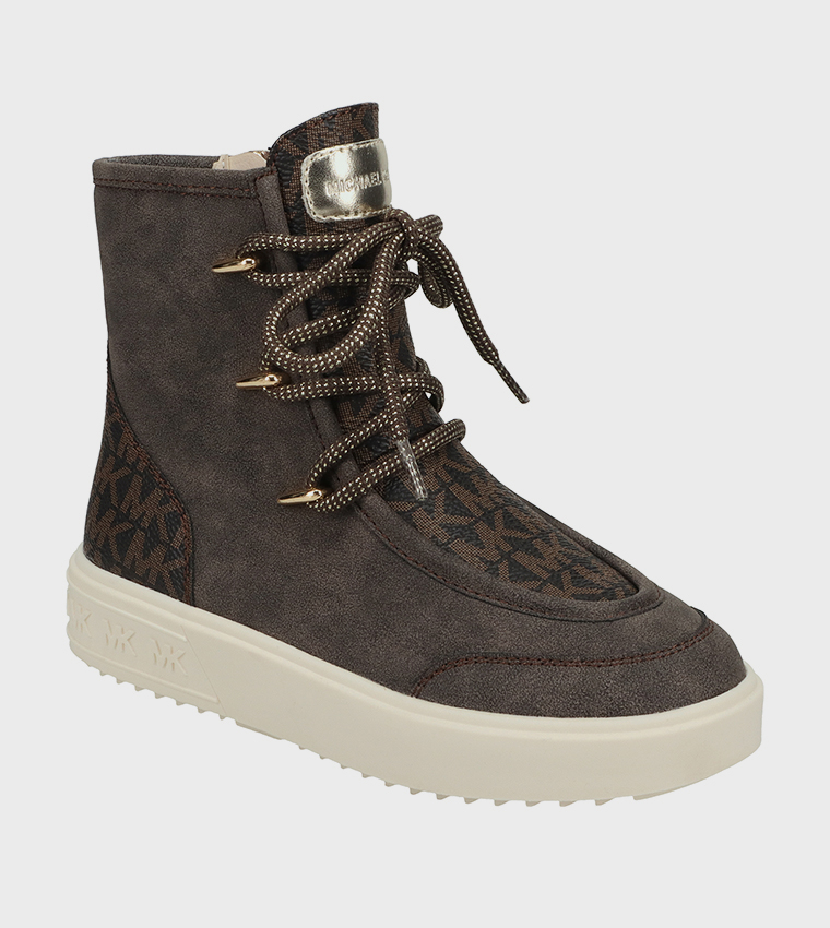 EMMET Monogram Lace-Up Boots
