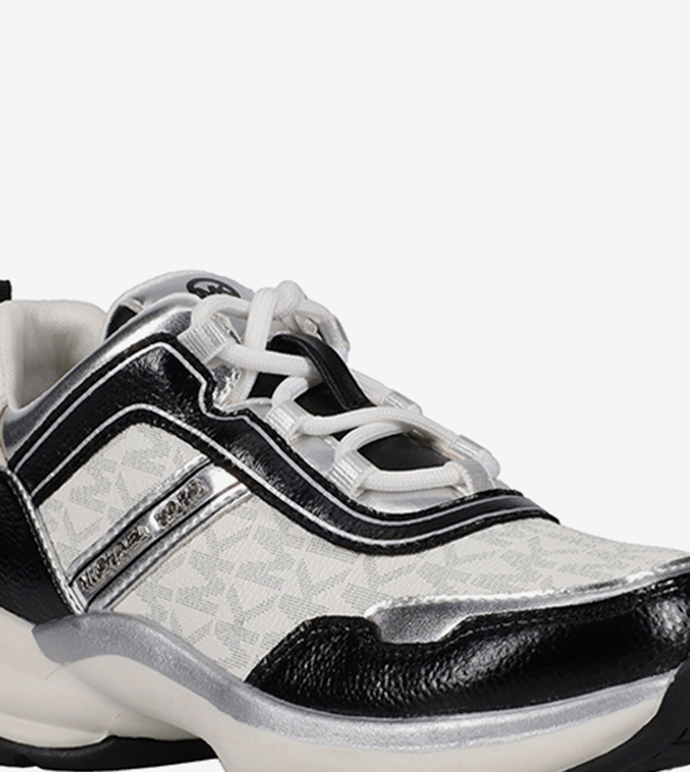 OLYMPIA Monogram Print Chunky Sneakers