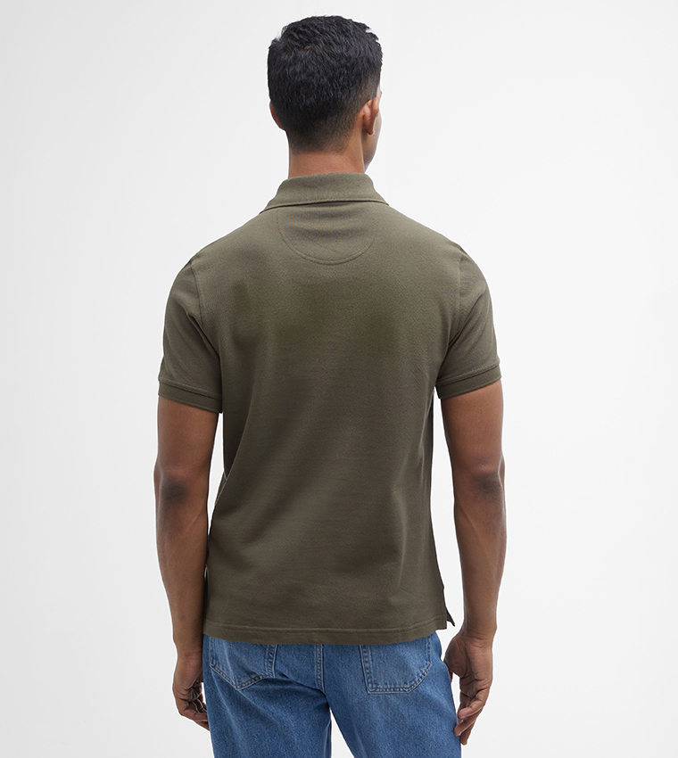 Logo Embroidered Tartan Polo T-Shirt