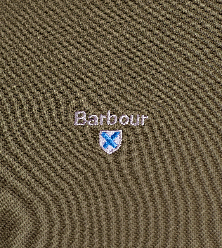 Logo Embroidered Tartan Polo T-Shirt