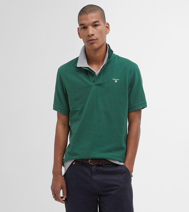 تيشيرت بولو بتطريز شعار