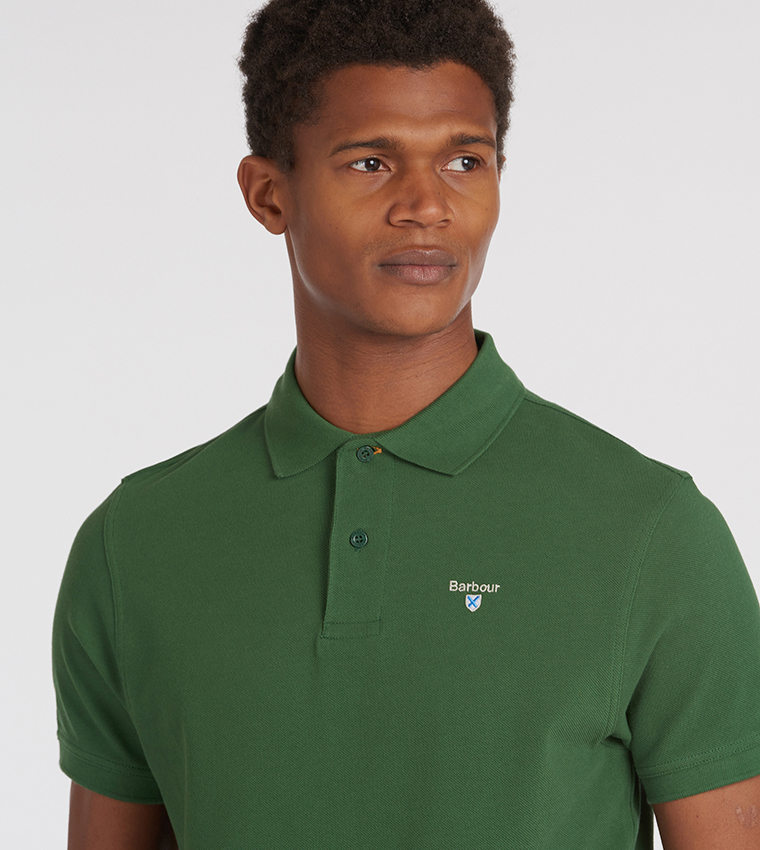 تيشيرت بولو بتطريز شعار