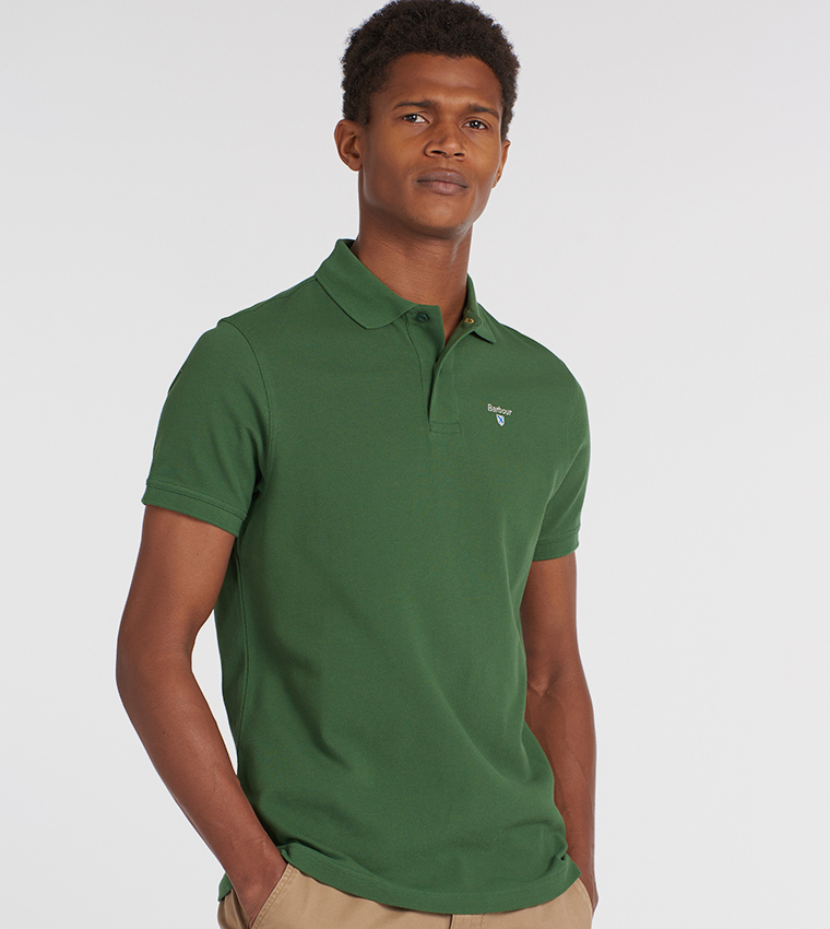 تيشيرت بولو بتطريز شعار