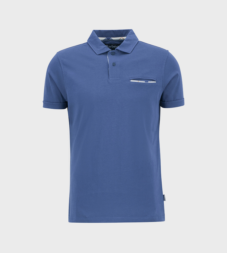 Barbour  Polo T-Shirts - Blue Polo T-shirts