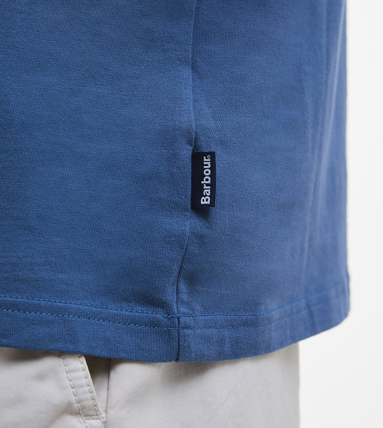 Barbour  Polo T-Shirts - Blue Polo T-shirts