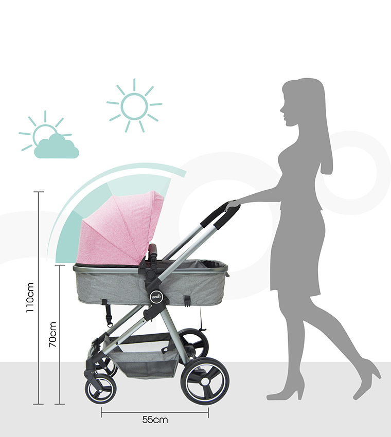  Babygrow Pro 2 In 1 (Convertible To Carrycot), Reversable Stroller