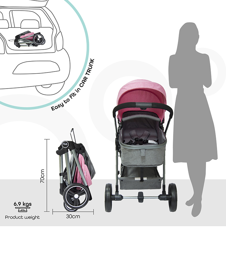  Babygrow Pro 2 In 1 (Convertible To Carrycot), Reversable Stroller