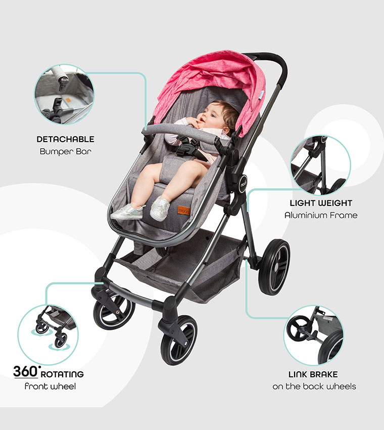  Babygrow Pro 2 In 1 (Convertible To Carrycot), Reversable Stroller