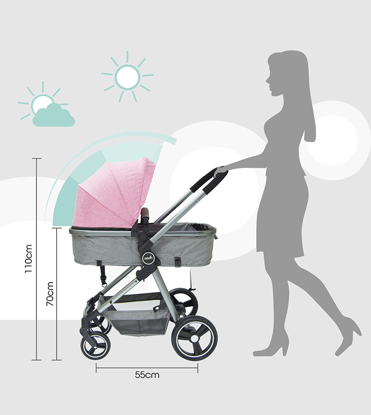  Babygrow Pro 2 In 1 (Convertible To Carrycot), Reversable Stroller