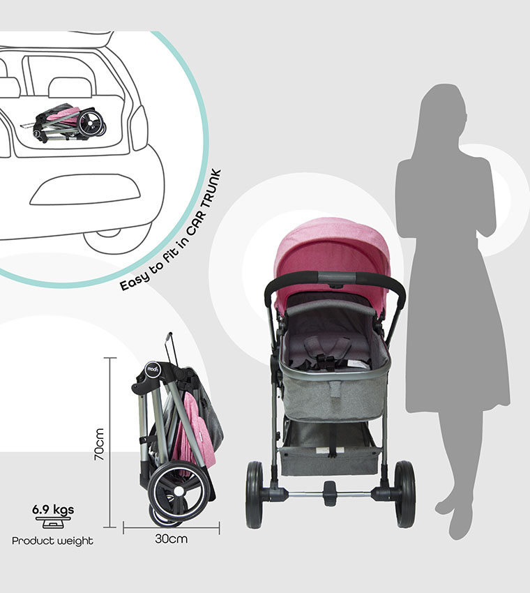  Babygrow Pro 2 In 1 (Convertible To Carrycot), Reversable Stroller